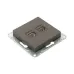 Механизм розетки RJ45 - 2шт  (cat5)  мокко Эпика EKF