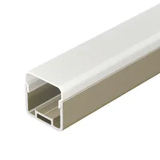 Профиль с экраном LINE-D-3030-2000 SQUARE OLIVE GREY+OPAL (ARL, Алюминий)