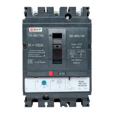 Автоматический выключатель ВА-99C 100/100А 3P 36кА EKF