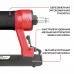 Степлер пневматический P.I.T. PNA16-A (90-120 PSI, 33,9л/мин, магазин 140шт, скобы 6-16мм)