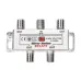 Делитель ТВ х 4 + 5шт. F BOX 5-1000 МГц Silver,