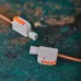 Клемма СМК 222-421R проходная разъемная 1 полюс серая 0,2-2,5/4мм2