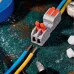 Клемма СМК 222-422R проходная разъемная 2 полюса серая 0,2-2,5/4мм2