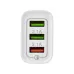 Сетевое зарядное устройство для iPhone iPad 3хUSB 5V 3А + 1А + 1А белое,