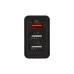 Устройство сетевое зарядное-переходник 3xUSB адаптер, 30W черное,