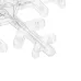 Гирлянда Бахрома со снежинками 2,4х0,9м 150LED белый прозрачный ПВХ IP20 свечение с динамикой 230 В