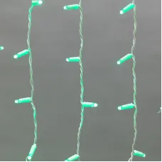 Гирлянда светодиодная Бахрома (Айсикл), 4,8х0,6м, 176 LED ЗЕЛЕНЫЙ, белый ПВХ, IP65, эффект мерцания, 230В NEON-NIGHT (нужен шнур питания 303-500-1)