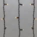 Гирлянда светодиодная Бахрома (Айсикл), 4,0х0,6м, 128 LED ЖЕЛТЫЙ, черный КАУЧУК 2,3мм, IP67, постоянное свечение, 230В NEON-NIGHT (нужен шнур питания 315-000)