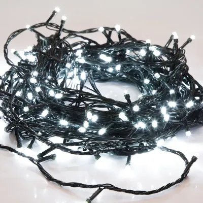 Гирлянда Твинкл Лайт 4 м, темно-зеленый ПВХ, 25 LED, белый