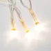 Гирлянда светодиодная универсальная 100 LED тёплый белый 10 м, прозрачный ПВХ, с контроллером