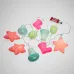 Гирлянда светодиодная Новый Год 1,5 м, прозрачный ПВХ, 10 LED, теплый белый, питание 2 х АА батарейки не в комплекте