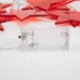 Гирлянда светодиодная Звездопад красная 10 LED, 2,25 м, прозрачный ПВХ, теплый свечение, 2 х АА батарейки не в комплекте