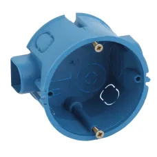 Коробка установочная ЭРА KUTS-68-45-blue синяя 68х45мм для твердых стен саморезы стыковочные узлы IP20