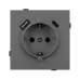 Механизм розетки с USB зарядкой SCT-TENDO-MUAC-SFPL-GR 230V, 16A, Серый, 1 пост