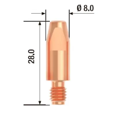 Наконечник M6х28 мм ECU D=0.6 мм (10 шт.)
