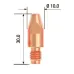 Наконечник контактный M8х30 мм ECU D 0.9 мм (25 шт.)