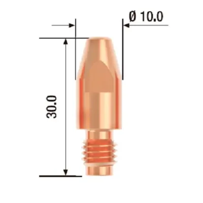 Контактный наконечник M8х30 мм ECU D=1.4 мм (10 шт.)