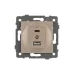 Механизм USB розетки SCT-MUAC-PL-GD-V 5V, 3A, QC4