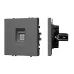 Механизм компьютерной розетки SCT-NOBE-MPC1-SFPL-GR, RJ-45, CAT6, Серый