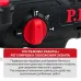 Перфоратор SDS-Plus аккум. бесщеточный P.I.T. PBH20H-22B SOLO (20В, 1,8Дж, 3реж, 22мм, коробка)