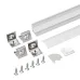 Профиль с экраном SL-KANT-H16-2000 ANOD+OPAL (Алюминий)