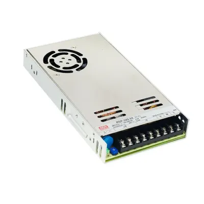 Блок питания AC-DC, 320Вт, ККМ, вход 88...264V AC,47...63Гц, 124...370В DC, выход 24В, 13.4A, рег.  вых 20...26.4В, изоляция 3000В AC, в корпусе