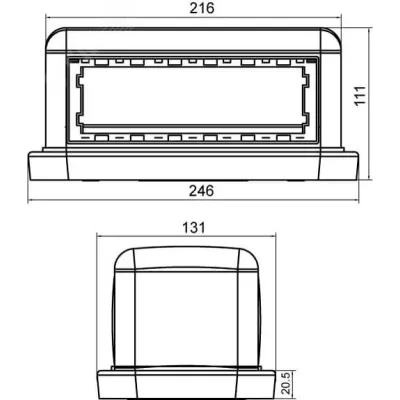Башенка BUS, 12 модулей, белая