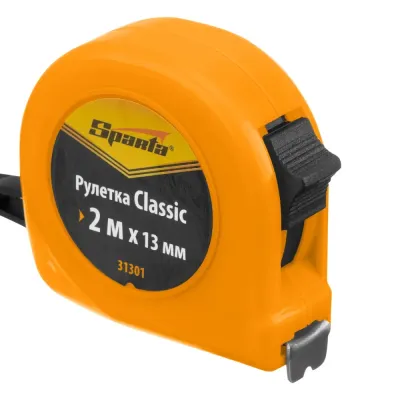Рулетка Classic, 2 м х 13 мм, пластиковый корпус