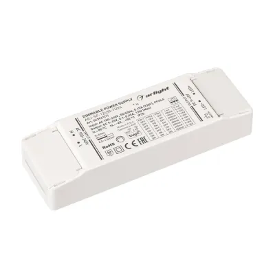 Блок питания ARJ-SP-12450-TUYA (12W, 9-45V, 0.1-0.45A, WiFi, 2.4G) (ARL, IP20, пластик, 5 лет)