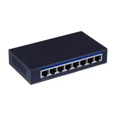 Коммутатор неуправляемый 8x100Мбит/с (RJ45 с PoE), 1x100Мбит/с (RJ45) 120Вт