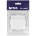 Розетка Intro Accent 6-203-01М 2P+E Schuko с крышкой, 16А-250В, IP20, СУ, белый матовый
