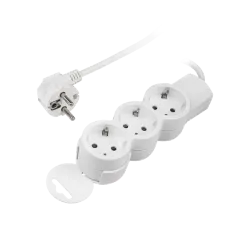 Удлинитель бытовой ФАZА FG-03-300 3x3,0 с заземлением, 10А