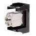 Розетка RJ-45 кат5E,экр,Viva,1 мод.,черн