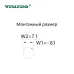 Монтажный разъем  FLQ-M8-F04(M8)-HB (розетка)
