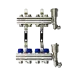 Комплект коллекторов FHF-4R set с кронштейнами и воздухоотводчиками, 4 контура