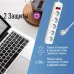 Фильтр сетевой ПВС 3х0.75 белый 3м с выключателем