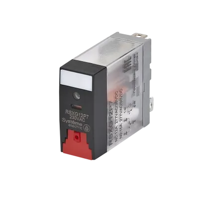 Реле промежуточное 12A 1CO 230VAC тест кнопка LED