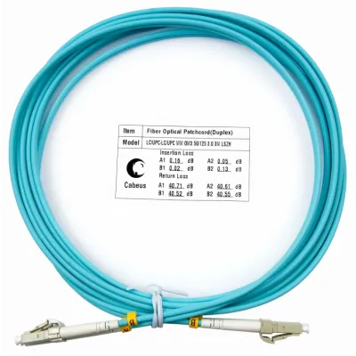 Патч-корд оптический duplex 3м LC-LC 50/125MM OM3 LSZH