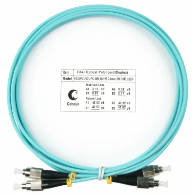 Патч-корд оптический duplex 1,5м FC-FC 50/125MM OM3 LSZH