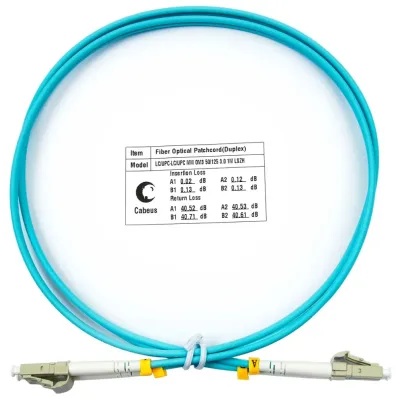 Патч-корд оптический duplex 1м LC-LC 50/125MM OM3 LSZH
