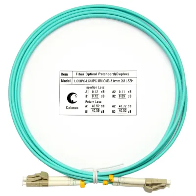Патч-корд оптический duplex 2м LC-LC 50/125MM OM3 LSZH