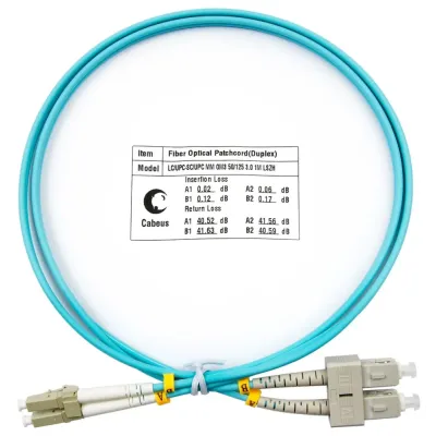 Патч-корд оптический duplex 1м LC-SC 50/125MM OM3 LSZH