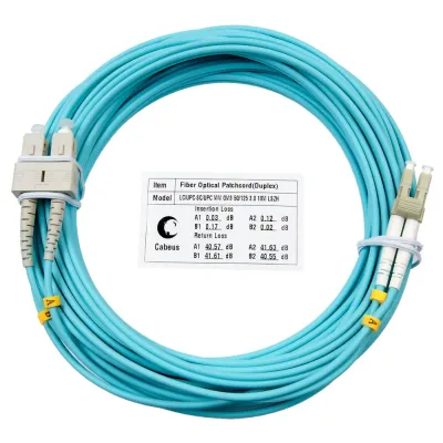 Патч-корд оптический duplex 10м LC-SC 50/125MM OM3 LSZH