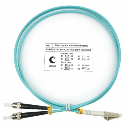Патч-корд оптический duplex 1м LC-ST 50/125MM OM3 LSZH
