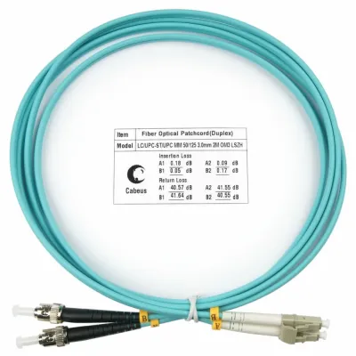 Патч-корд оптический duplex 2м LC-ST 50/125MM OM3 LSZH