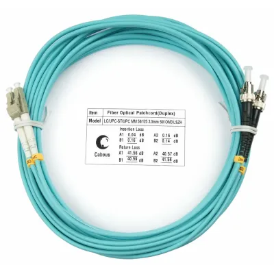 Патч-корд оптический duplex 20м LC-ST 50/125MM OM3 LSZH
