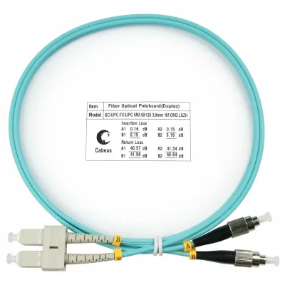 Патч-корд оптический duplex 1м SC-FC 50/125MM OM3 LSZH