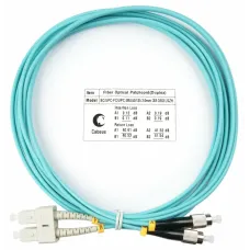 Патч-корд оптический duplex 3м SC-FC 50/125MM OM3 LSZH
