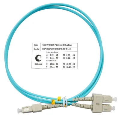 Патч-корд оптический duplex 1м SC-SC 50/125MM OM3 LSZH