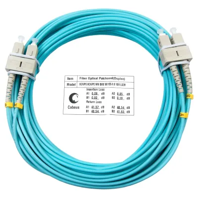 Патч-корд оптический duplex 25м SC-SC 50/125MM OM3 LSZH